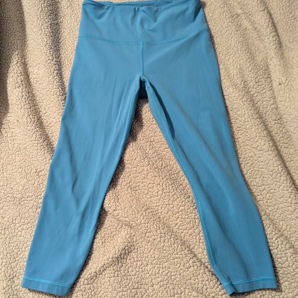 Athleta Blue High-Waisted Leggings